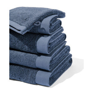 HEMA HEMA Handdoeken - Hotel Extra Zacht Middenblauw (middenblauw)