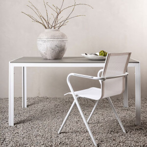 Nohr Tuintafel 'Erikka' 150 x 90cm, kleur Grijs