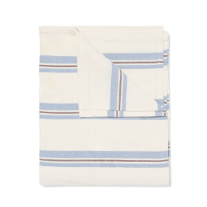HEMA HEMA Tafelkleed 140x240cm Katoen Strepen Blauw (blauw)