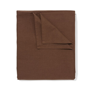 HEMA HEMA Tafelkleed XL 320x145cm Katoen Donkerbruin (donkerbruin)