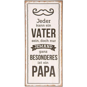 Clayre & Eef Tekstbord 13x30 cm Wit Zwart Metaal