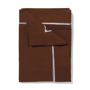 HEMA HEMA Tafelkleed 240x140cm Katoen Broderie Bruin (bruin)
