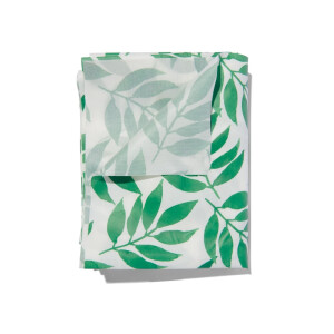 HEMA HEMA Tafelzeil 140x240 Polyester Bladeren (middengroen)