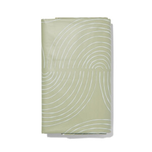 HEMA HEMA Tafelzeil Met Golven 140x240 Polyester (taupe)