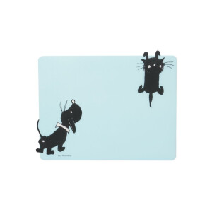 HEMA HEMA Takkie En Siepie Placemat 32x42 Kunststof (blauw)