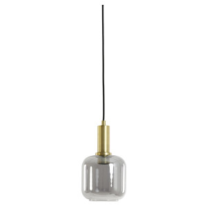 Light & Living Hanglamp 'Lekar' Ø21cm, Antiek Brons/Smoke