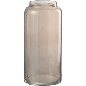 J-Line vaas Recht Lang - glas - amber - small - 40 cm hoog
