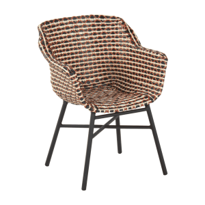 Hartman Tuinstoel 'Delphine' Wicker, kleur Rood