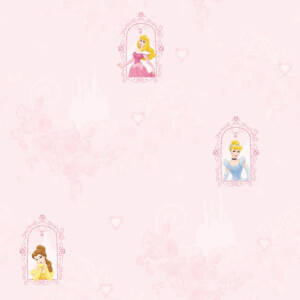 Noordwand Kids at Home Behang Princess Fairytale Dream roze en geel