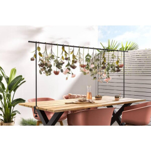 Leen Bakker - Tafelklem Ton - Verstelbaar Tot 290 Cm - Metaal - Zwart