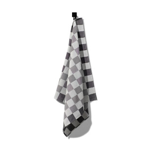 HEMA HEMA Theedoek 65x65 Katoen Met Ruiten (zwart)