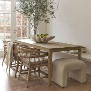 Rivièra Maison Eettafel 'Imola' Mangohout, 220 x 90cm