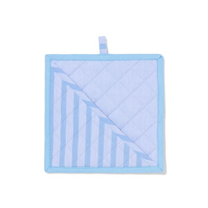 HEMA HEMA Pannenlap 21x21cm Katoen Strepen Blauw (blauw)