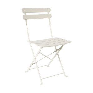 Inklapbare bistrostoel Corfu - wit - 82x46.5x42 cm