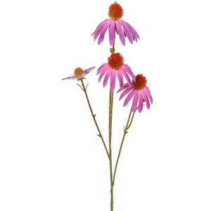 Countryfield Zonnehoed Echinacea Kunsttakken 2 stuks 77 cm – Paarse Kunstbloem