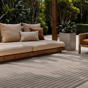 Vloerkleed Linley Rechthoekig - Grijs Wit 170x120cm - Polypropyleen - Dekbed-Discounter.nl