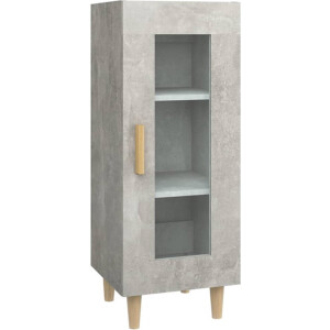 vidaXL - Dressoir - 34,5x34x90 - cm - bewerkt - hout - betongrijs