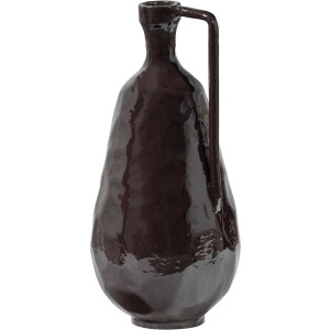 WOOOD Indre Vaas Decoratie - Aluminium - Bruin - 36x18x16 cm