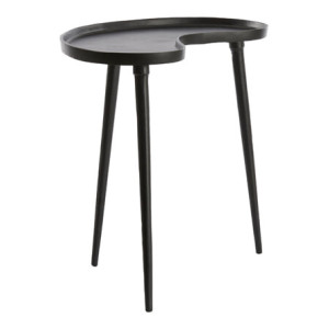 Light & Living Bijzettafel 'Lienz' 53 x 30cm, kleur Mat Zwart