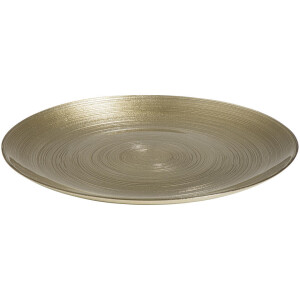 Leen Bakker - Bord Noelle - Goudkleur - Ø28 Cm - Glas - Goudkleurig