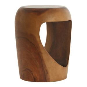 Light & Living Bijzettafel 'Morrito' Suarhout, 35cm, kleur Bruin