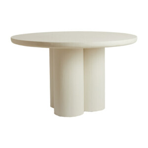Light & Living Ronde Eettafel 'Mizuho' 130cm, kleur Crème