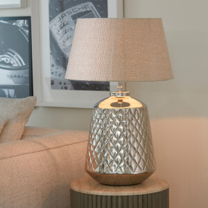 Rivièra Maison Tafellamp 'Maribel' Aluminium, 41cm (excl. kap)