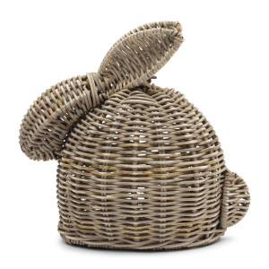 Beeld Rustic Rattan Easter Bunny