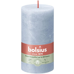 Bolsius Stompkaars 13 cm / Ø7 cm Rustiek Sky Blue