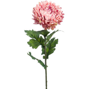 Emerald - Kunstbloem Chrysant 75cm oudroze - Kunstplant voor binnen