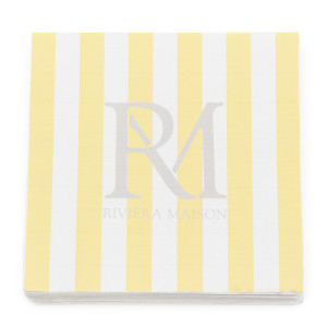 Papieren servetten RM Yellow Stripes