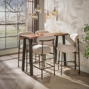 Bartafel Edge Pure 130 cm Massief acacia bruin
