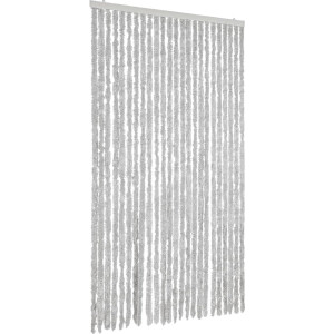 vidaXL - Vliegengordijn - 100x220 - cm - chenille - grijs