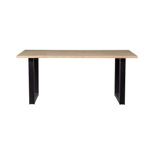 WOOOD Boomstam Eettafel 'Tablo' met U-poot, 160 x 90cm