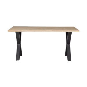 WOOOD Boomstam Eettafel 'Tablo' met X-poot, 180 x 90cm