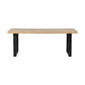 WOOOD Eettafel 'Tablo' Mangohout, met U-poot, 180 x 90cm