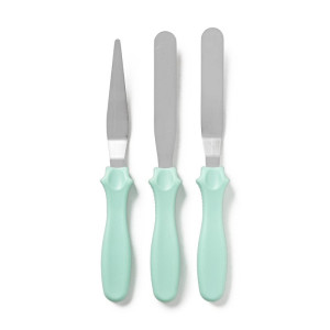 Taartspatel - mint - set van 3