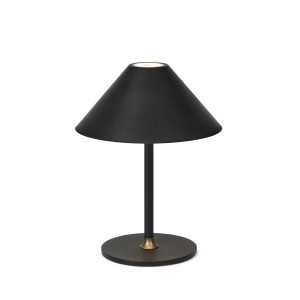 Halo Design Tafellamp 'Hygge' Oplaadbaar, 19cm, kleur Zwart