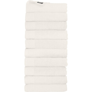 The One Towelling Classic Handdoeken - 70 x 140 cm - 10 Stuks - Voordeelverpakking - Hotelkwaliteit - 100% Gekamd katoen - Ivoor Crème