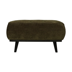 BePureHome Hocker 'Statement' Rib, kleur Warm Groen