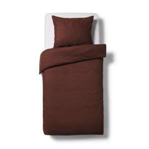 HEMA HEMA Dekbedovertrek 140x200/220cm Zacht Katoen Bruin (bruin)