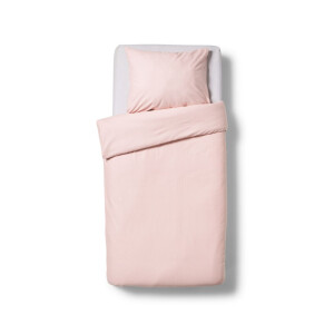 HEMA HEMA Dekbedovertrek 140x200/220cm Flanel Lijnen Roze (roze)