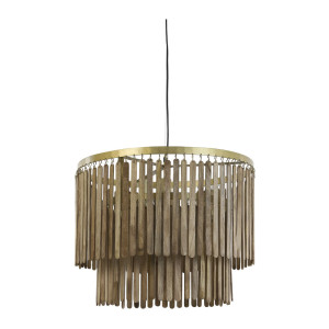 Light & Living Hanglamp 'Gulag' 60cm, kleur Bruin