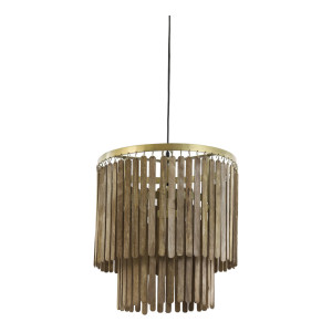 Light & Living Hanglamp 'Gulag' 45cm, kleur Bruin