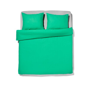 HEMA HEMA Dekbedovertrek 200x200/220cm Zacht Katoen Groen (felgroen)