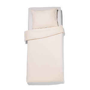 HEMA HEMA Dekbedovertrek 140x200/220cm Zacht Katoen Beige (beige)