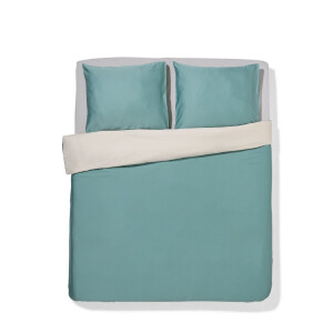 HEMA HEMA Dekbedovertrek 200x200/220cm Hotel Katoen Satijn Groen (groen)