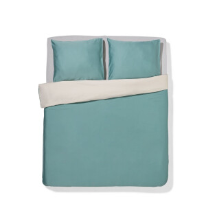 HEMA HEMA Dekbedovertrek 240x200/220cm Hotel Katoen Satijn Groen (groen)