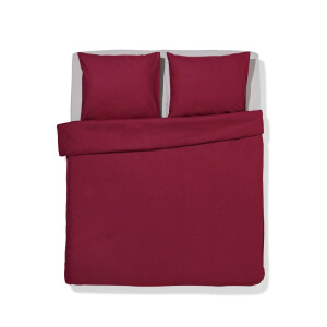HEMA HEMA Dekbedovertrek 240x200/220cm Zacht Katoen Rood (rood)