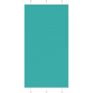 vidaXL - Plissé - rolgordijn - 100x200 - cm - stofbreedte - 99,4cm - petrol - groen